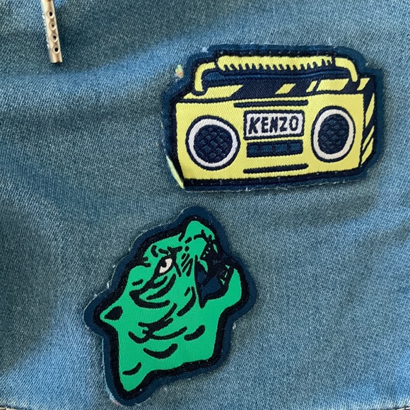 Kenzo kids patch detailed denim shorts 18M - Picture 4 of 8
